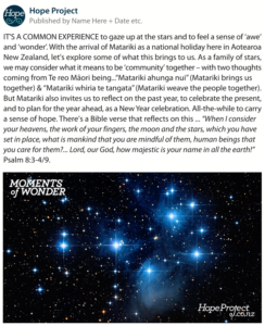 Matariki Facebook Example Post